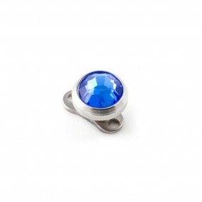 Mikrodermal - Disk Light Blue Sapphire