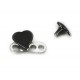 Microdermal - Disc Heart Black