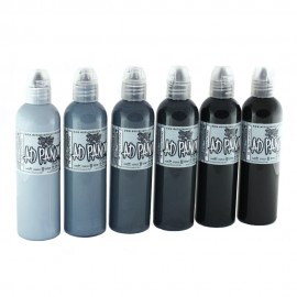 World Famous Ink - A. D. Pancho Pastel Grey set (6x120ml)